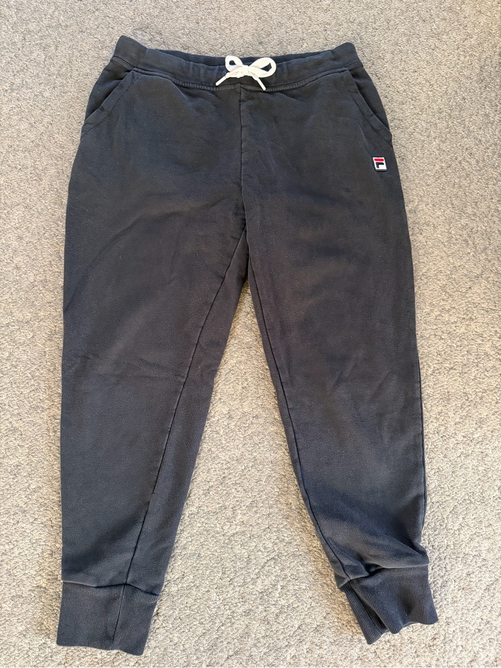 Fila Black Straight Leg Sweatpants